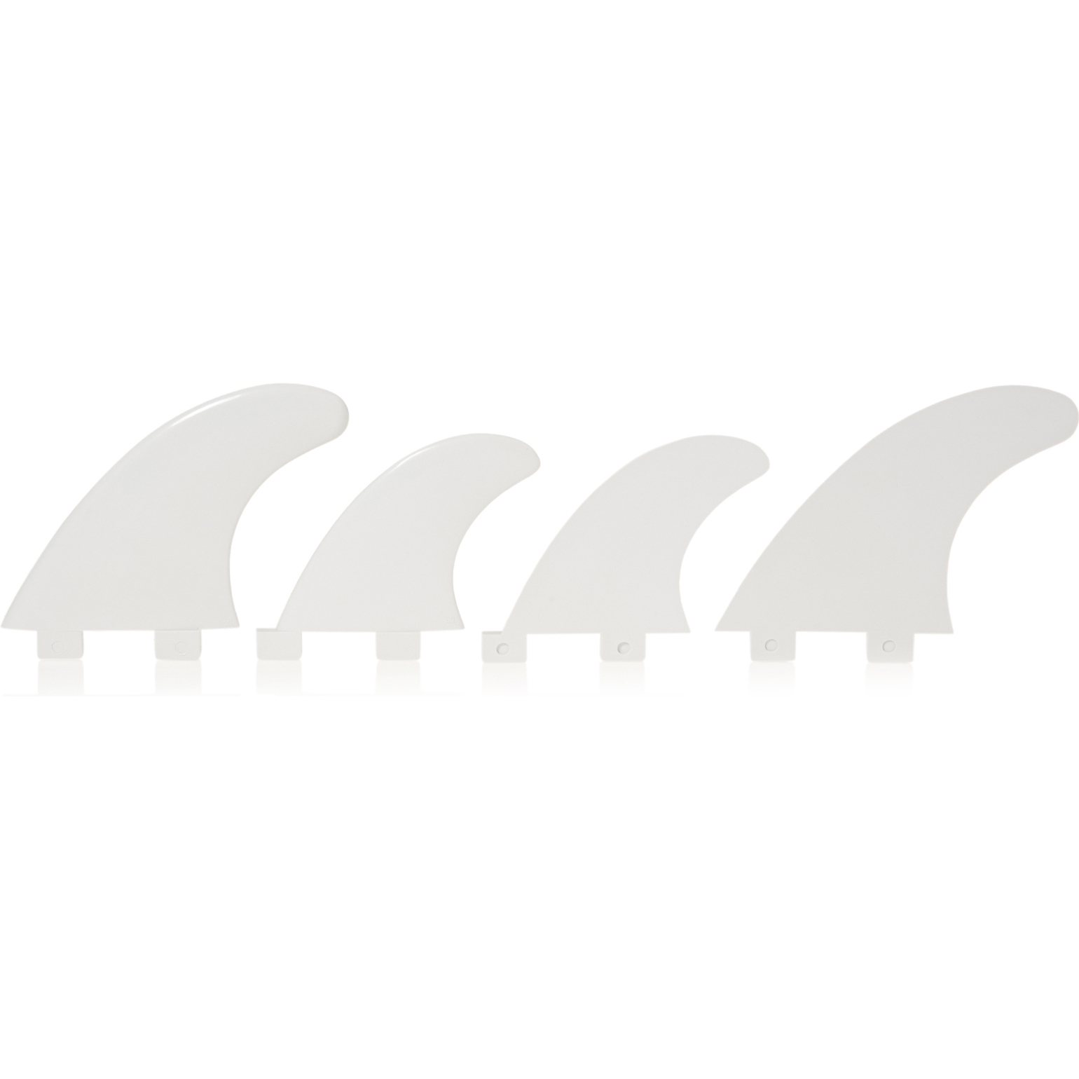 2025 Northcore FCS Compatible Nylon Quad Fin Set BAS-Q - White